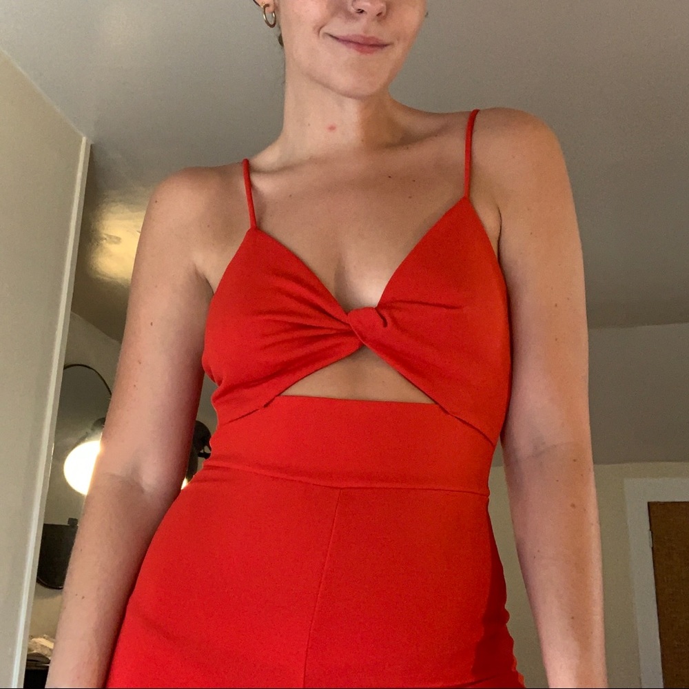 Windsor Red Cutout Jumpsuit